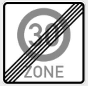 過此路牌後,最高速限30之規定解除