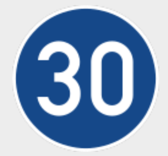 最低速限30